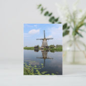 Windmill Kinderdijk Molen Holland Nederland Briefkaart (Staand voorkant)