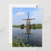 Windmill Kinderdijk Molen Holland Nederland Briefkaart (Voorkant / Achterkant)