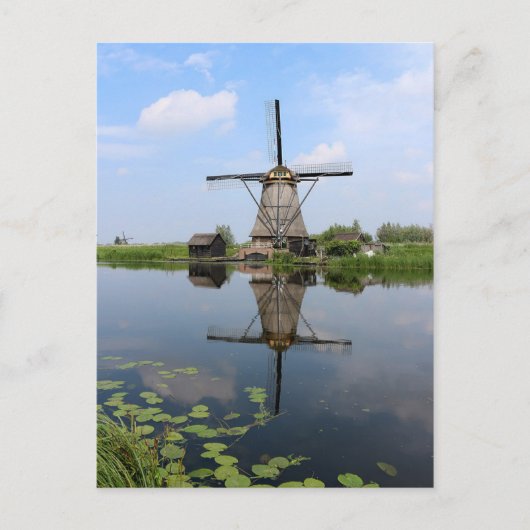 Windmill Kinderdijk Molen Holland Nederland Briefkaart (Voorkant)