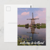 Windmill Kinderdijk Molen Holland Nederland Briefkaart (Voorkant / Achterkant)