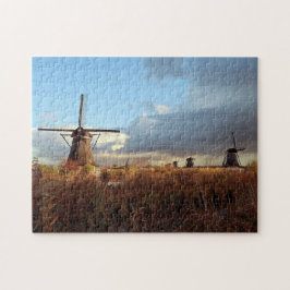 Windmill Kinderdijk Netherlands Holland Scenic Jig Legpuzzel