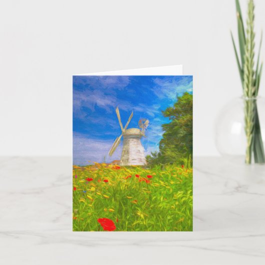 Windmill Meadow Art Kaart (Voorkant)
