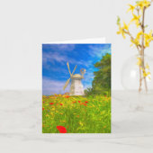 Windmill Meadow Art Kaart (Gele Bloem)