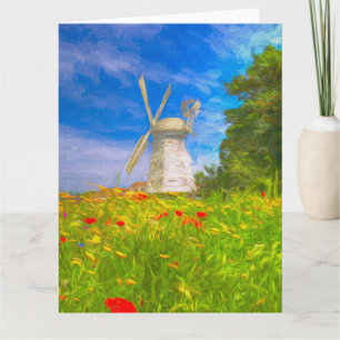 Windmill Meadow Art Kaart