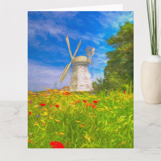 Windmill Meadow Art Kaart (Voorkant)