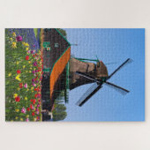 Windmill Nederland Tulip Garden Europe Legpuzzel (Horizontaal)