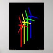 Windmill Night - Siemens Wind Power Poster (Voorkant)