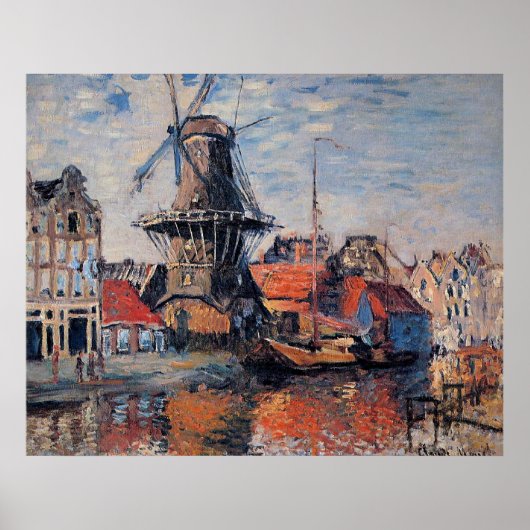 Windmill on the Onbekende Canal Poster (Voorkant)