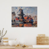 Windmill on the Onbekende Canal Poster (Keuken)