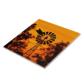 Windmill op Sunset, Australië Tegeltje (Zijkant)