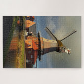 Windmill Ostfriesland Dutch Grain Jigzaag Puz Legpuzzel (Horizontaal)