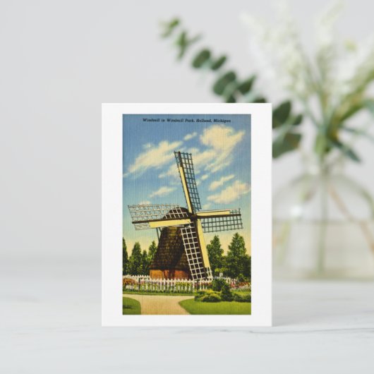 Windmill Park Holland, Michigan  Briefkaart (Staand voorkant)