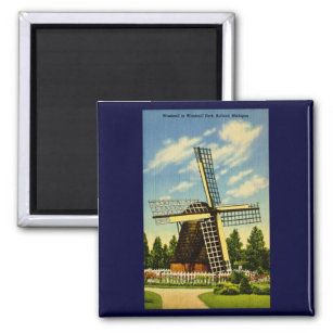 Windmill Park Holland, Michigan Vintage Magneet