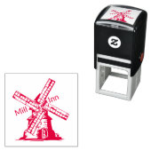 Windmill Personalize with your Logo and Text Zelfinktende Stempel (In situ)