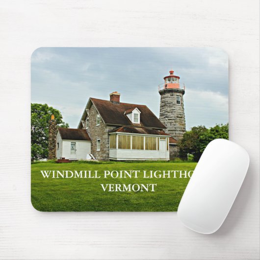 Windmill Point Lighthouse, Vermont Muismat (Met muis)
