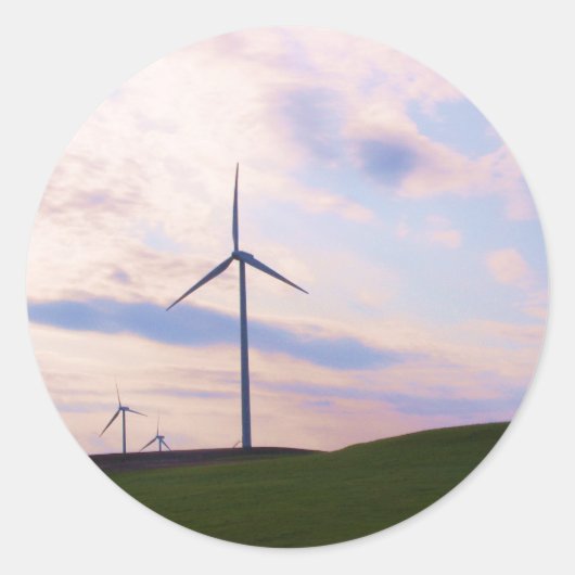 Windmill! Ronde Sticker (Voorkant)