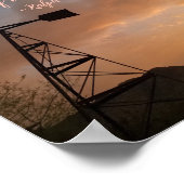 Windmill Saguaro Cactus Skeleton Arizona Sunset Poster (Hoek)