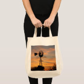 Windmill Silhouette GROCERY BAG Tote Bag (Voorkant (product))