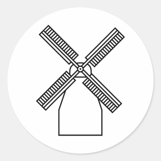 Windmill Sticker (Voorkant)
