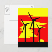 Windmill Sunrise Briefkaart (Voorkant / Achterkant)