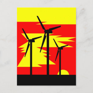 Windmill Sunrise Briefkaart