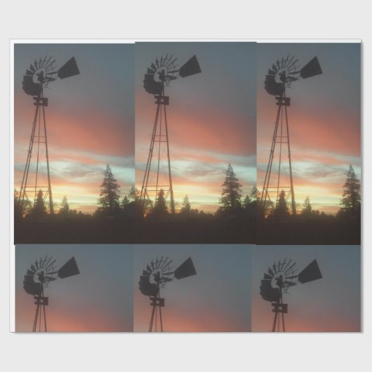 Windmill Sunsey Cadeaupapier (Vlak)