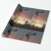 Windmill Sunsey Cadeaupapier (Uitgerold)