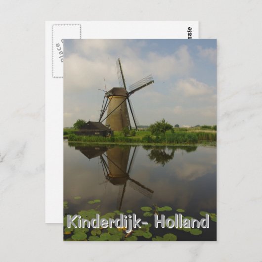 Windmill van Kinderdijk Briefkaart (Voorkant / Achterkant)