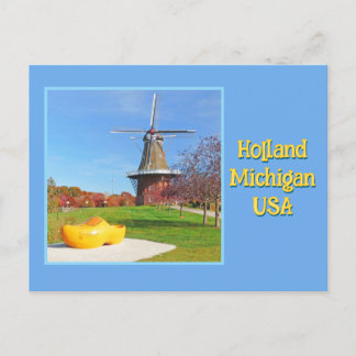 Windmill, Wooden Shoe, Holland, Michigan USA Briefkaart