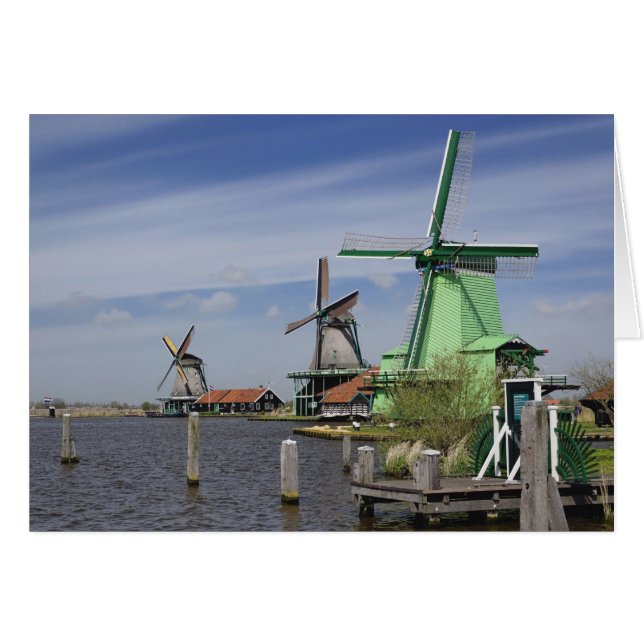 Windmill, Zaanse Schans, Holland, Nederland 2 (Voorkant Horizontaal)