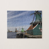 Windmill, Zaanse Schans, Holland, Nederland Legpuzzel (Horizontaal)