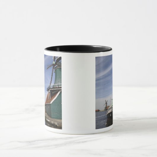 Windmill, Zaanse Schans, Holland, Nederland Mok (Midden)