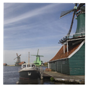Windmill, Zaanse Schans, Holland, Nederland Tegeltje