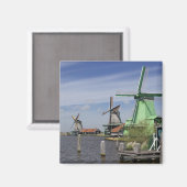 Windmill, Zaanse Schans, Nederland 2 Magneet (Voorkant / Achterkant)