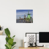 Windmill, Zaanse Schans, Nederland 2 Poster (Thuiskantoor)