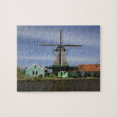 Windmill, Zaanse Schans, Nederland 3 Legpuzzel (Horizontaal)
