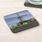 Windmill, Zaanse Schans, Nederland 3 Onderzetter (Linkerzijde)