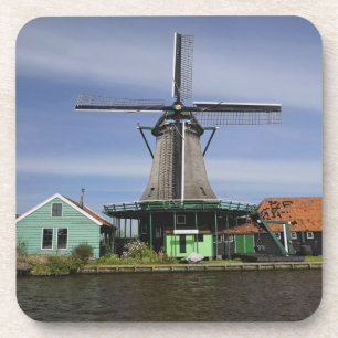 Windmill, Zaanse Schans, Nederland 3 Onderzetter