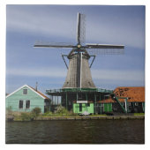 Windmill, Zaanse Schans, Nederland 3 Tegeltje (Voorkant)
