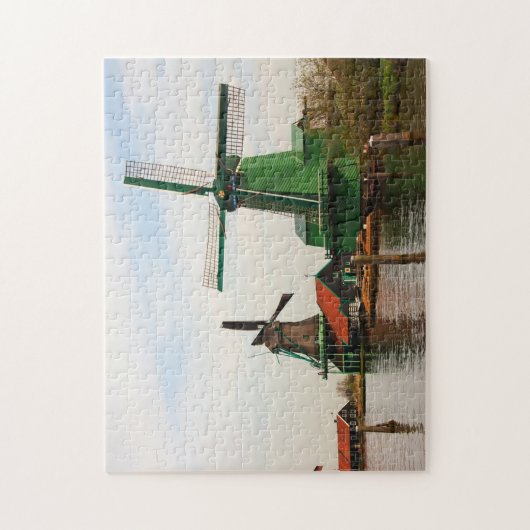 Windmills Classic Dutch Historic Jigzaag Puzzle Legpuzzel (Verticaal)