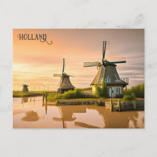 Windmills Holland Nederland Briefkaart