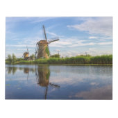 Windmills in Kinderdijk, Nederland Notitieblok (Voorkant)