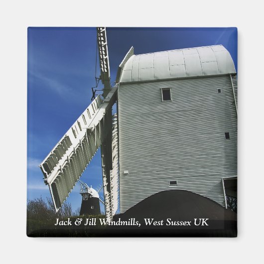 Windmills: Jack & Jills @ West Sussex UK Magnet (Voorkant)