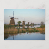 Windmills, Kinderdijk, Nederland Briefkaart (Voorkant)