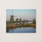 Windmills, Kinderdijk, Nederland Legpuzzel (Horizontaal)