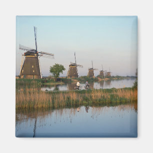 Windmills, Kinderdijk, Nederland Magneet