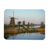 Windmills, Kinderdijk, Nederland Magneet (Horizontaal)