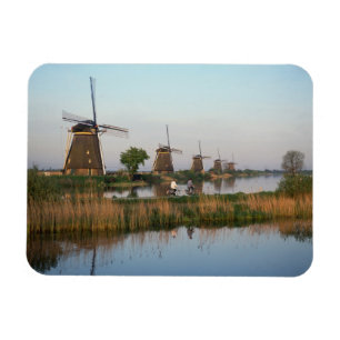 Windmills, Kinderdijk, Nederland Magneet