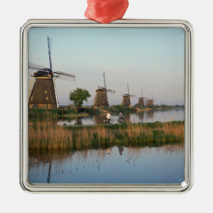 Windmills, Kinderdijk, Nederland Metalen Ornament