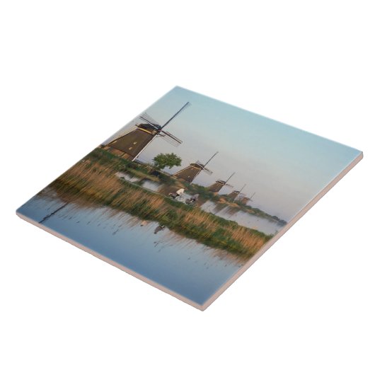 Windmills, Kinderdijk, Nederland Tegeltje (Zijkant)